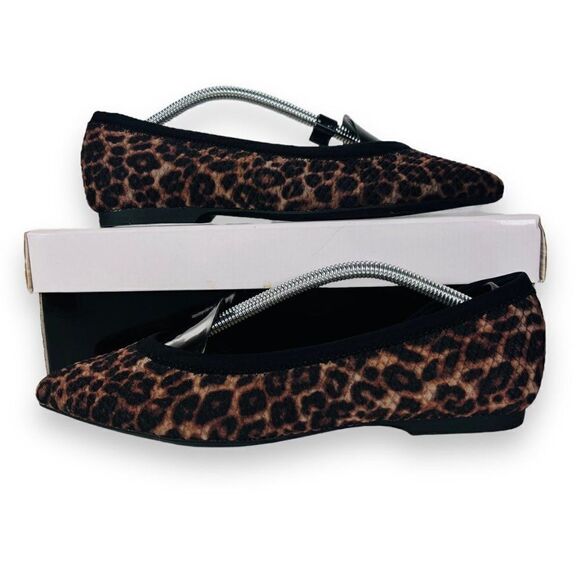 Alfani Phoennix D'Orsay Flats Leopard Print 10009257300 Women's 7M - Picture 1 of 12